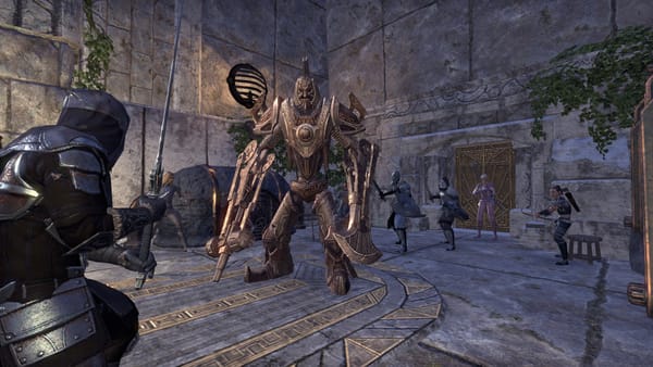 Screenshot d'une session RP dans le jeu TESO